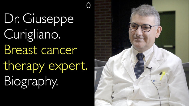 Dr. Giuseppe Curigliano. Expertin für Brustkrebstherapie. Biografie. 0