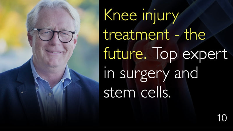 Behandlung von Knieverletzungen – die Zukunft. Top-Experte für Chirurgie und Stammzellen. 10