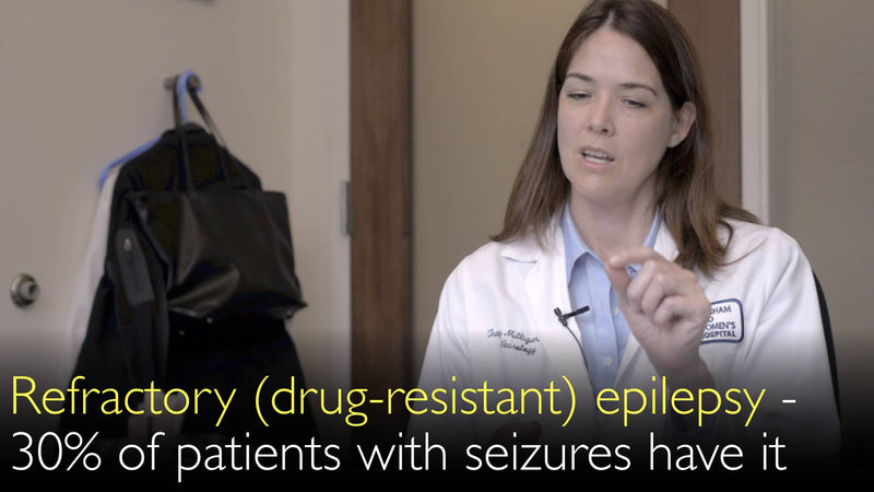 Refractory epilepsy. 30% of patients with epileptic seizures have drug-resistant epilepsy. 6
